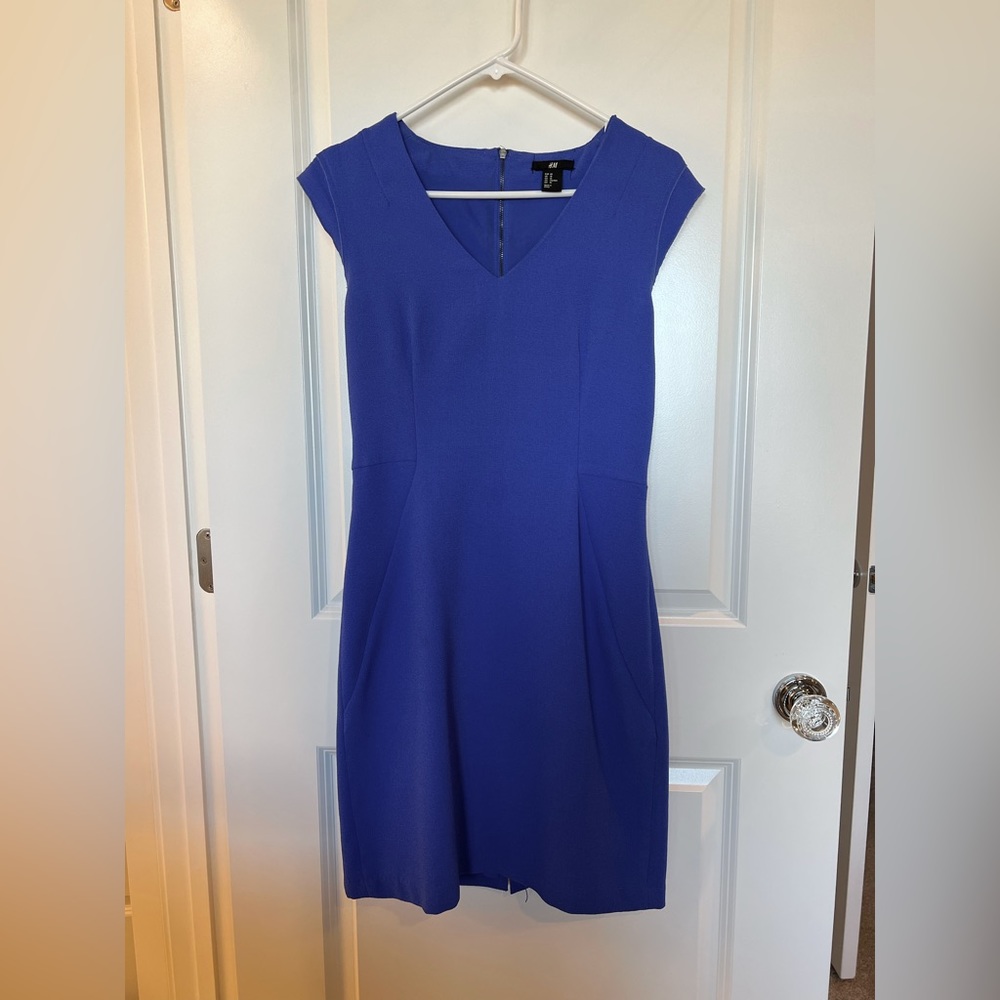 Blue sheath dress from H&M